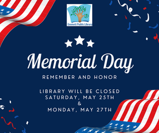 Library Closed for Memorial Day