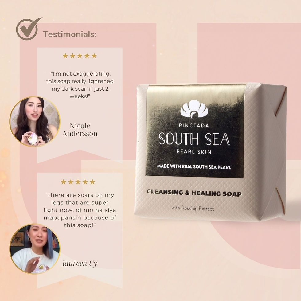 Thumbnail: Pinctada Pearl Healing Soap with Niacinamide for Sunburn, Dark Spots & Blemishes