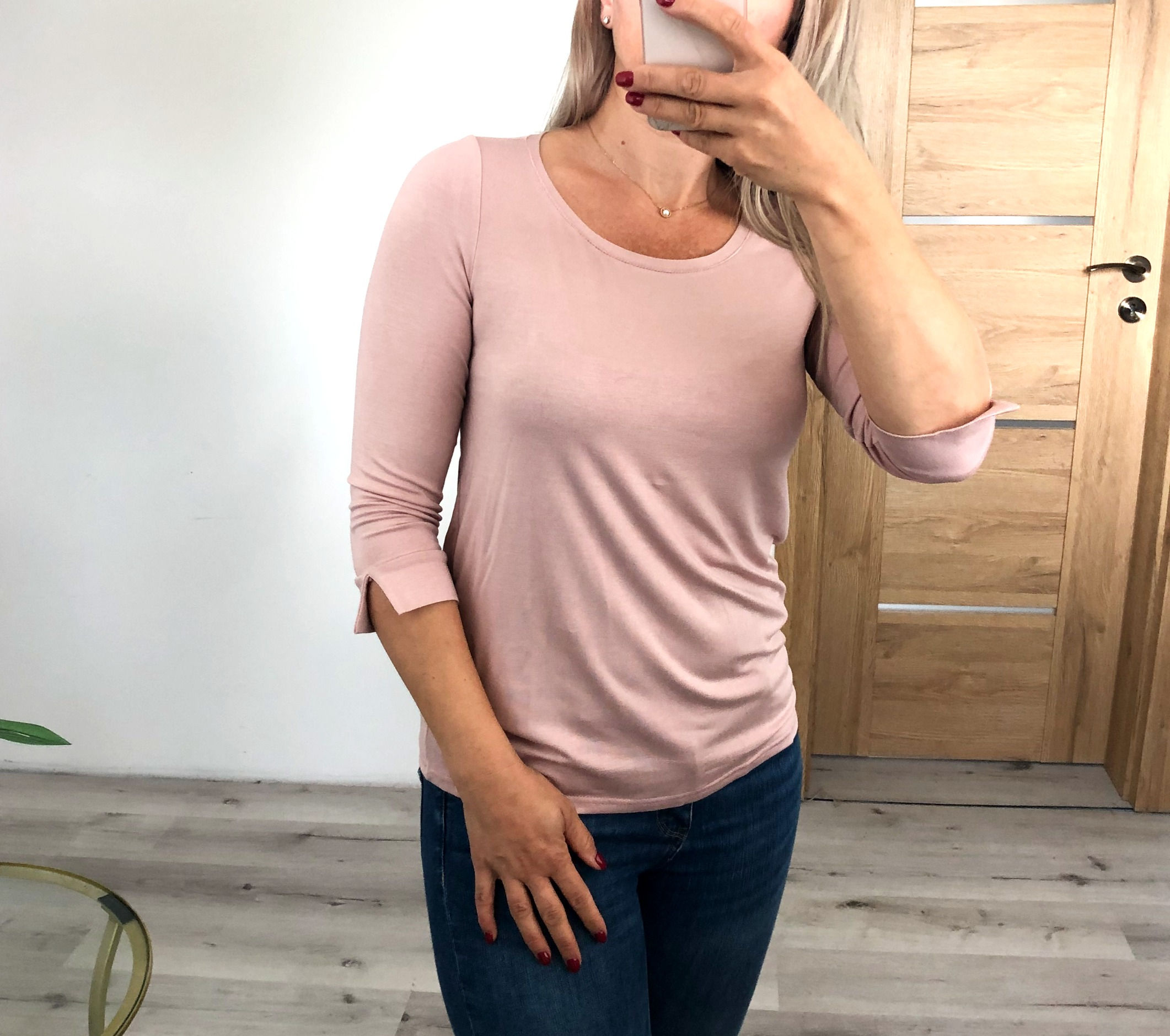 Tričko basic Deluxe starorůžová