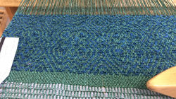 Overshot Scarf on Loom