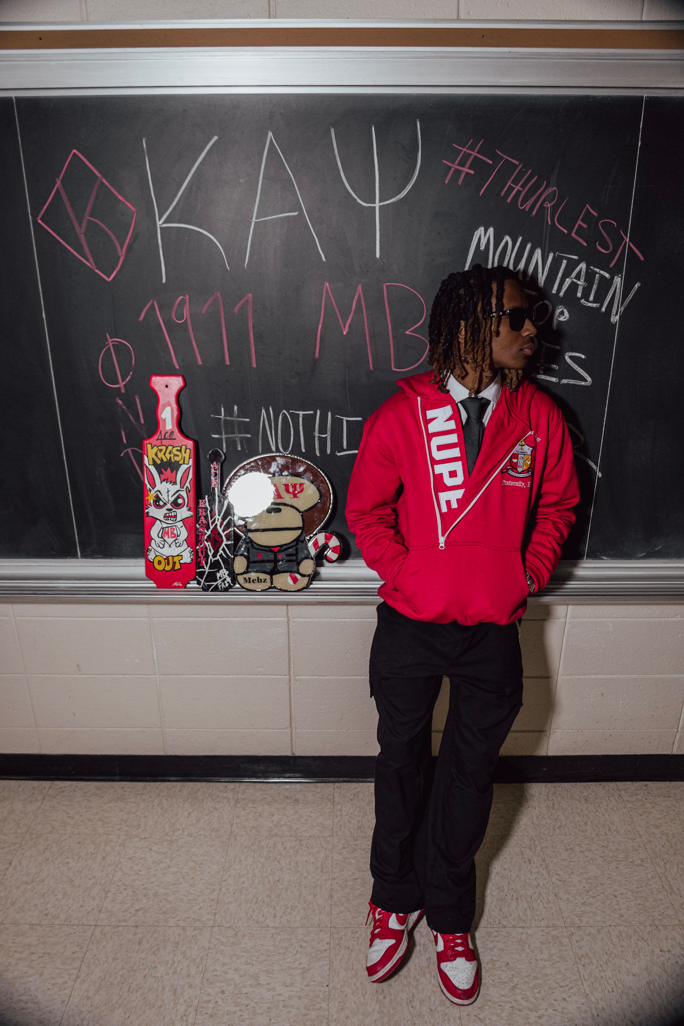 RED HIDDEN AGENDA HOODIE