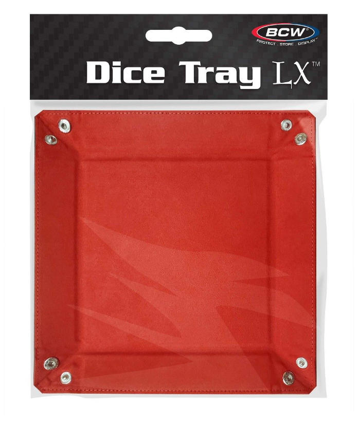 BCW - Square Dice Tray - Red