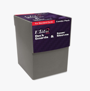 Elite2 Deck Guards & Inner Sleeves Combo Pack - Glossy Standard -Cool Gray