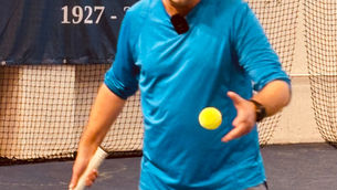 Stor stas med ordførerbesøk i tennishallen i dag! 