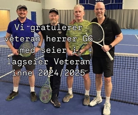 Gratulerer - veteranlaget vant serie
