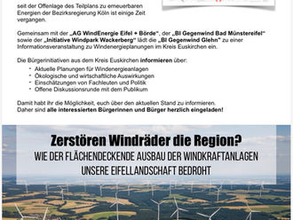 12.11.2025 - Glehner Windtag: Infoabend zur Windenergie im Kreis Euskirchen