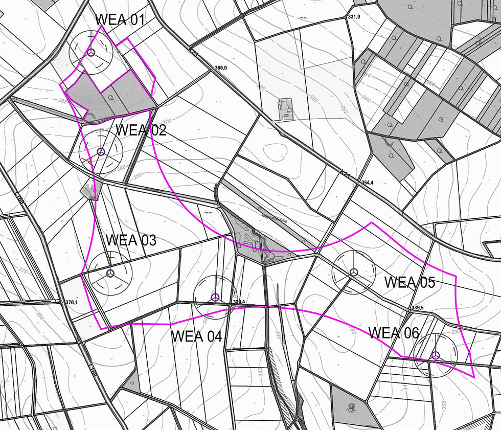 15.08.2026 - Neue Hinweise zu WEA 04 und 06 in Glehn