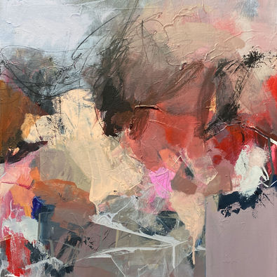 It All Softens with Time II original abstract expressionist acrylic painting