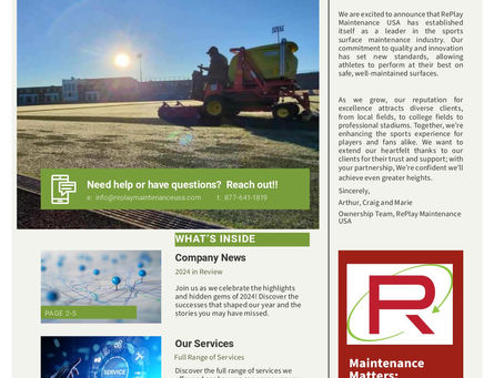 Discover RePlay Maintenance's 2025 Newsletter
