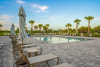 pool chairs, nice view