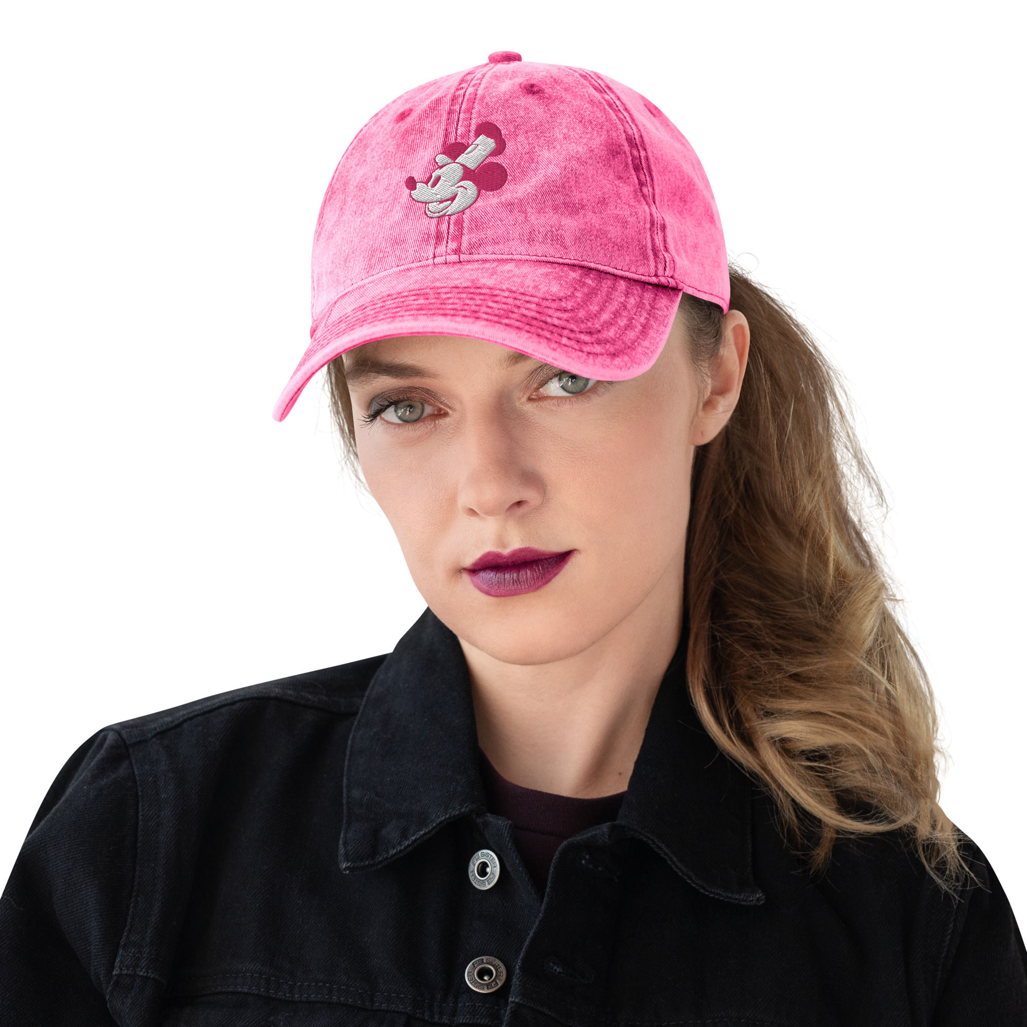 Pink Mickey Mouse | Vintage Cotton Twill Cap