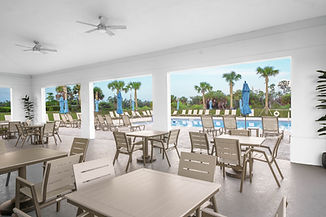 Lounging area near pool