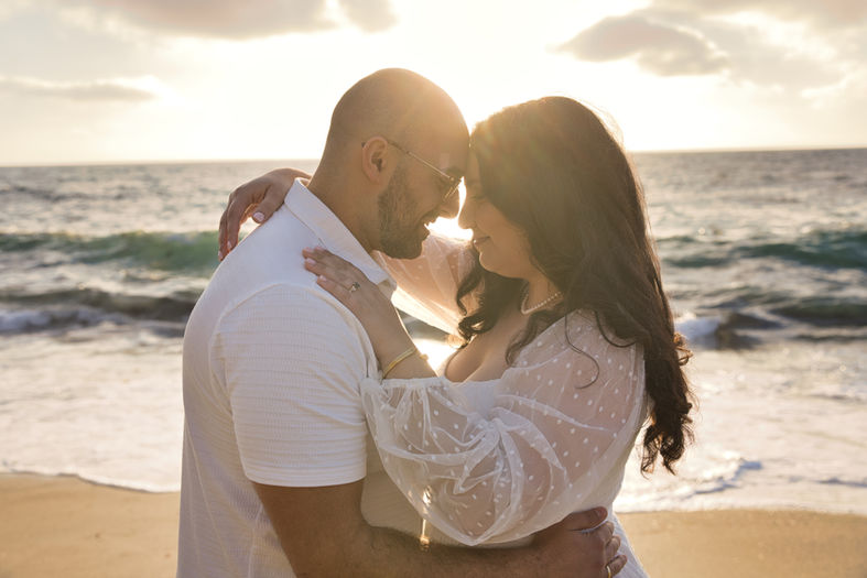 engagement photo shoot on the beach