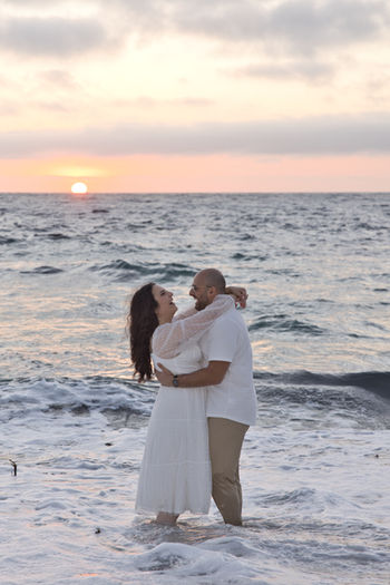 engagement photo shoot on the beach