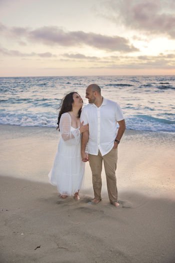 engagement photo shoot on the beach