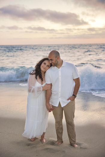 engagement photo shoot on the beach