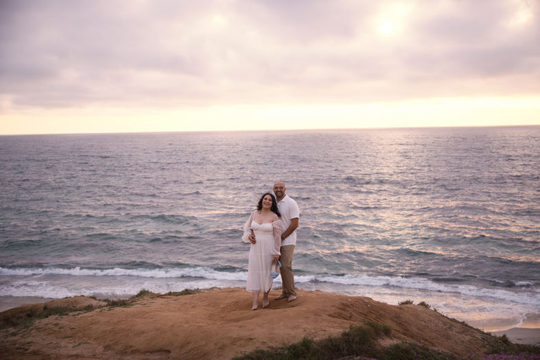 engagement photo shoot on the beach