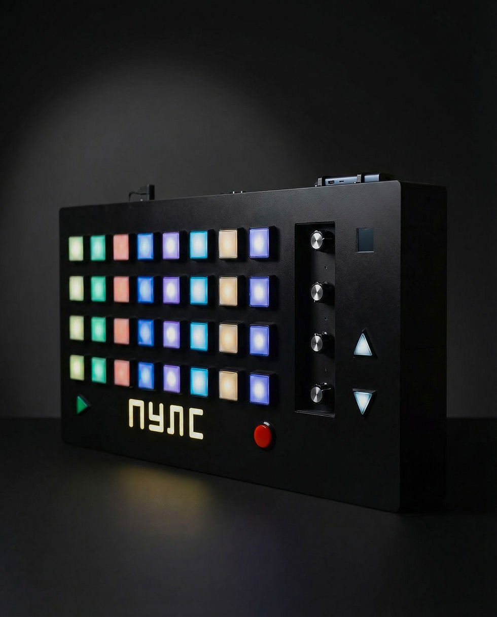 A musical sequencer built for a museum, not a studio.