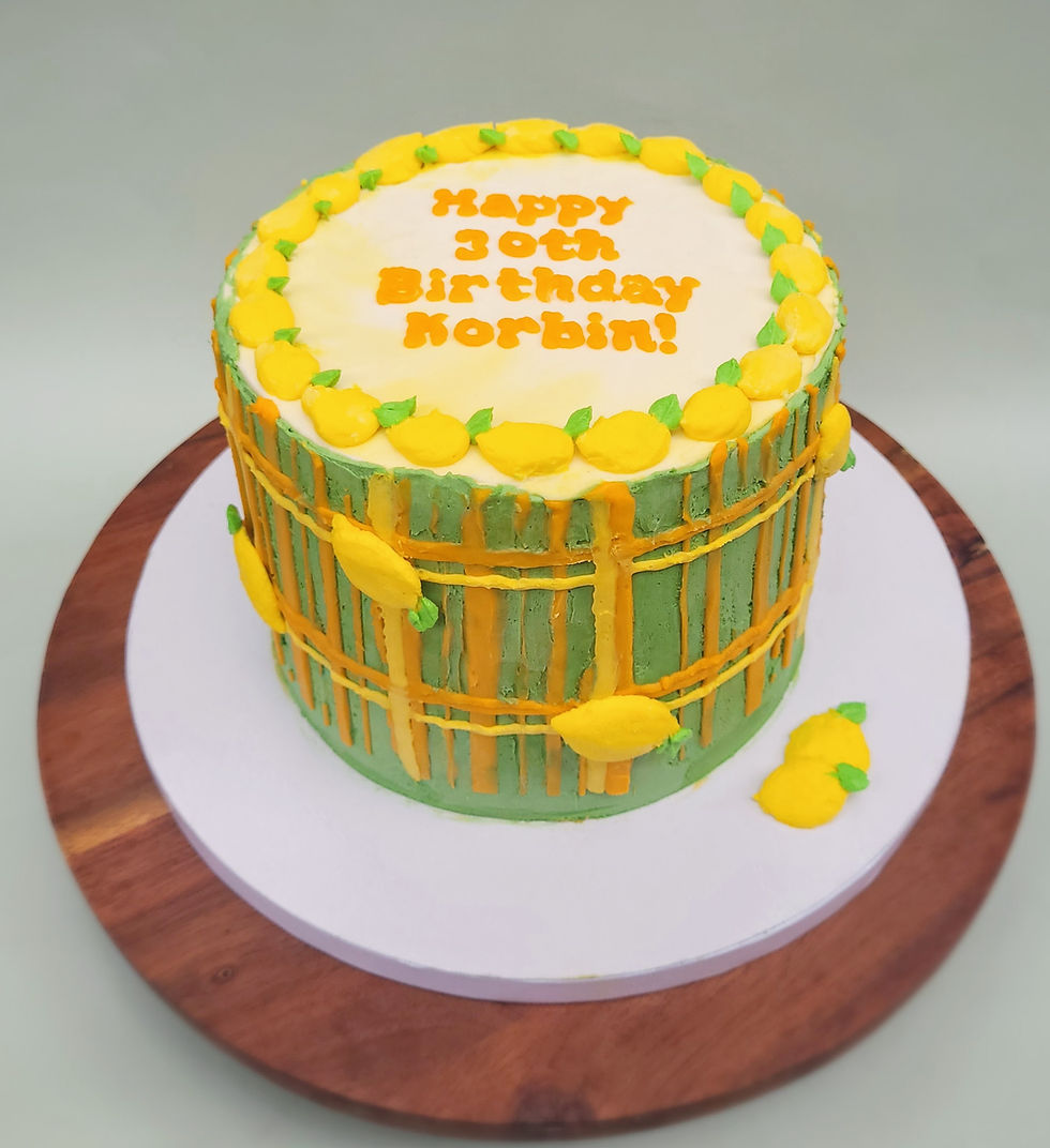 Lemon Barrel cake