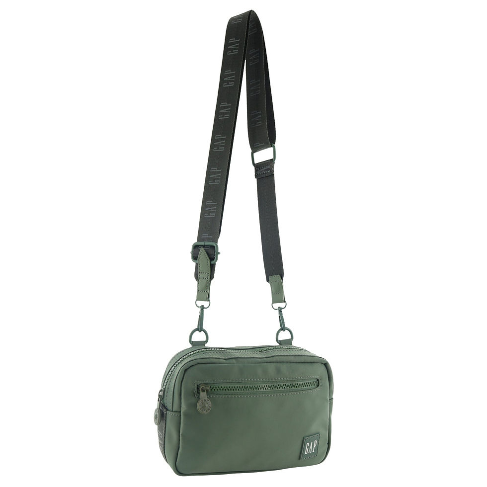 Thumbnail: GAP Women's Nylon Shoulder Crossbody Bag w/ Secure Zip