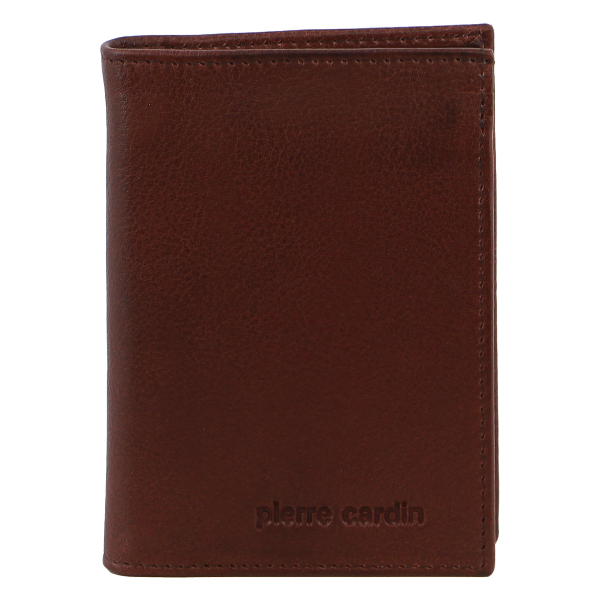 Pierre Cardin Rustic Leather Men's Bi-Fold Flap Wallet
