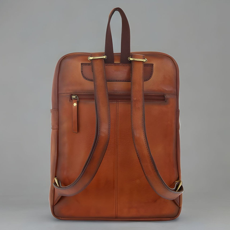 Thumbnail: Pierre Cardin Rustic Leather Backpack
