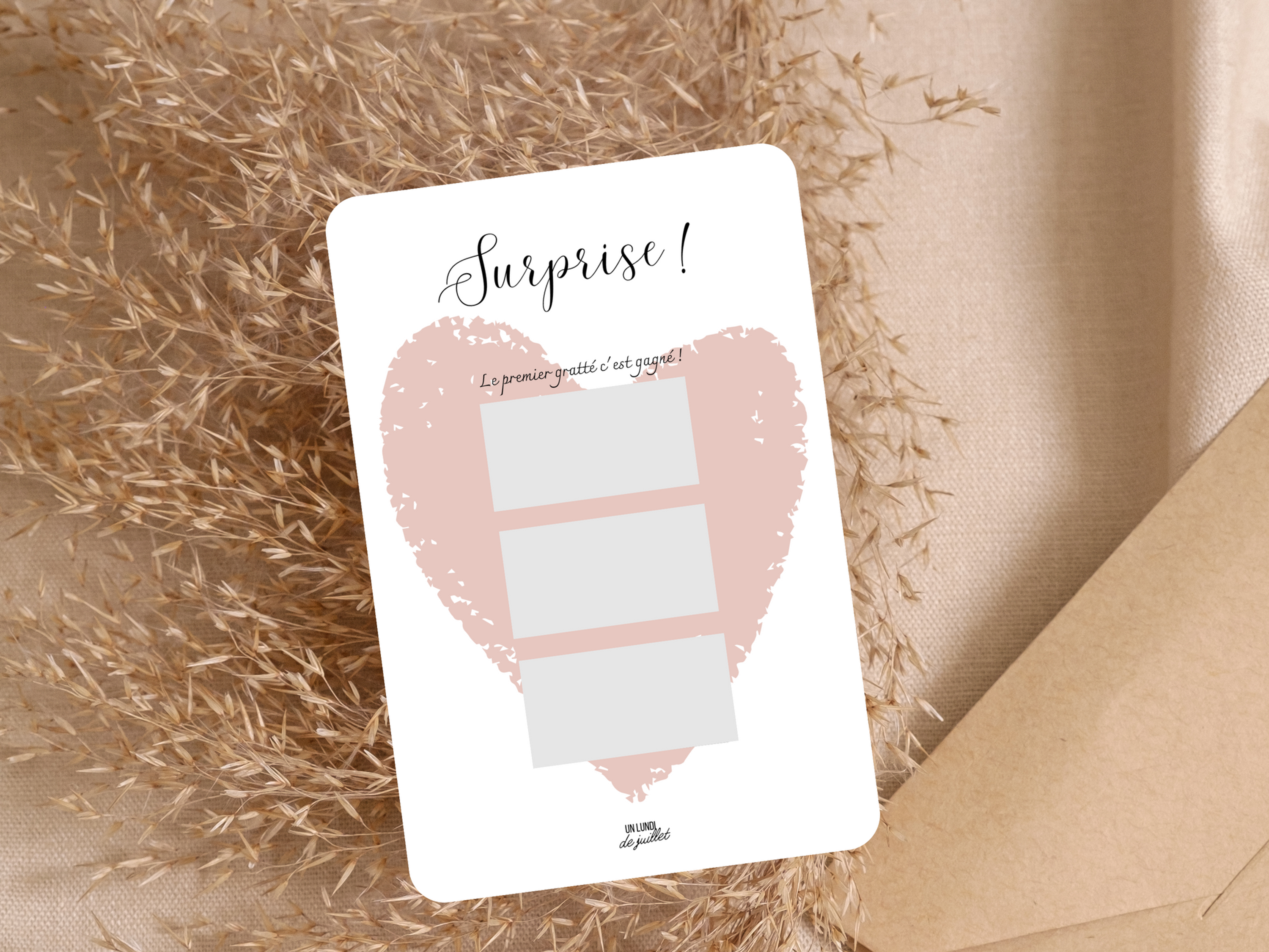 Carte à gratter Pastel