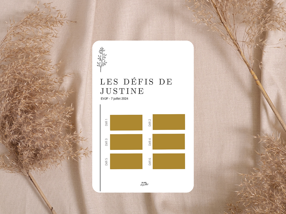 Miniature : idées enterrement de vie de jeune fille original