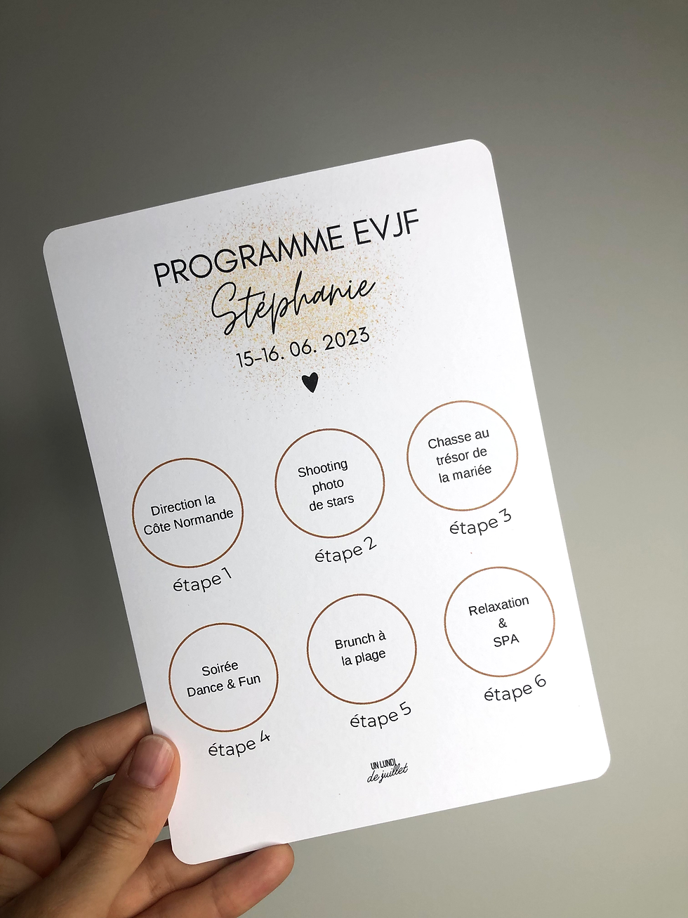 Miniature : Programme à gratter personnalisable pour EVJF