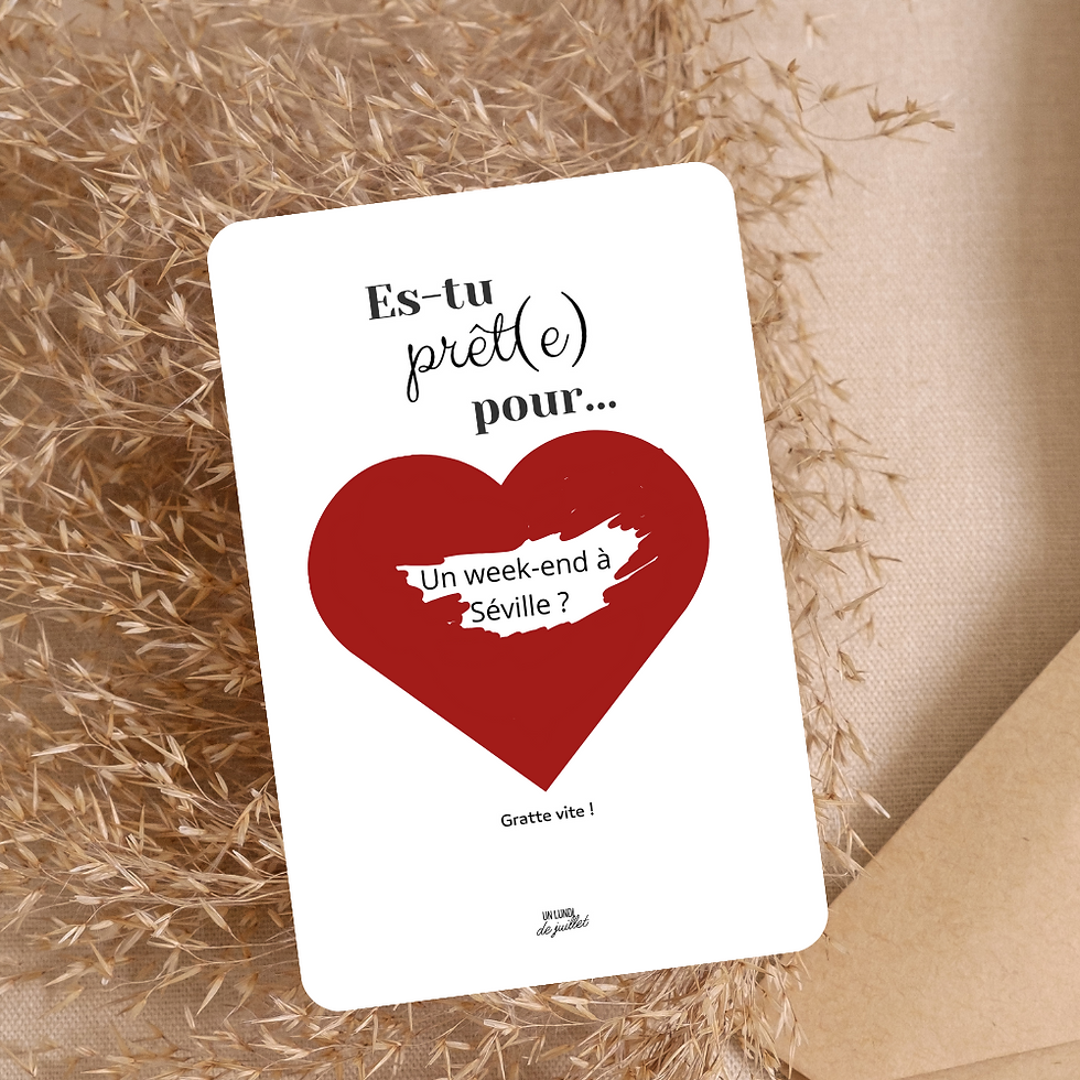 Miniature : Carte à gratter Love - coeur rouge