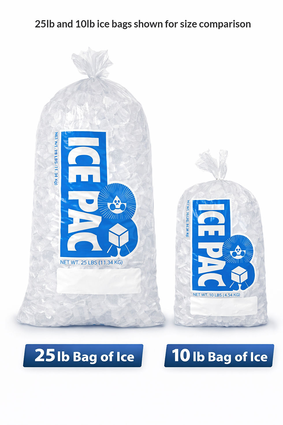 Thumbnail: 10lb bag of clean, packaged ice.