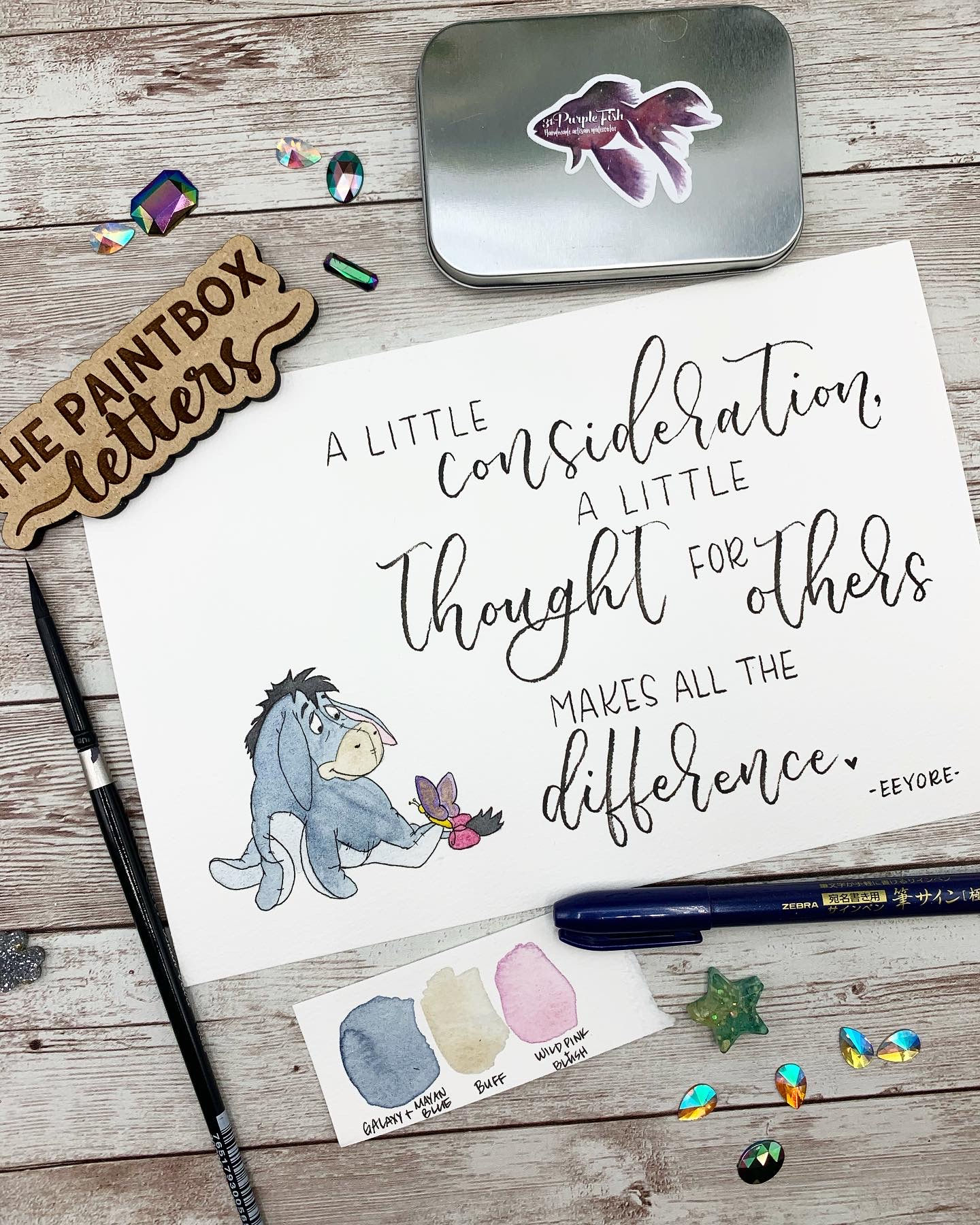 Eeyore Watercolor Painting