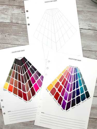 Printable Color Study Chart | The Paintbox Letters