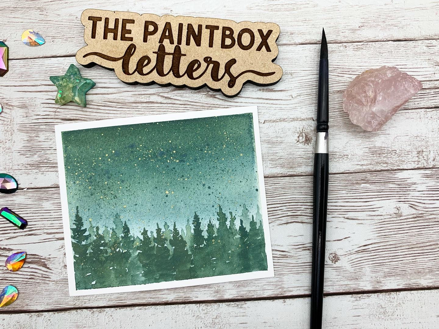 Misty Forest Mini Painting