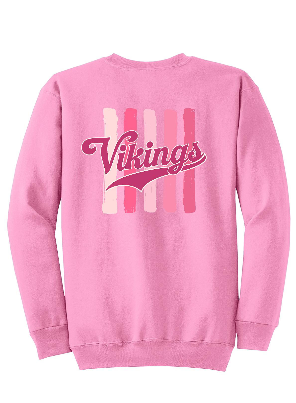 Vikings - Team Pink - Crewneck