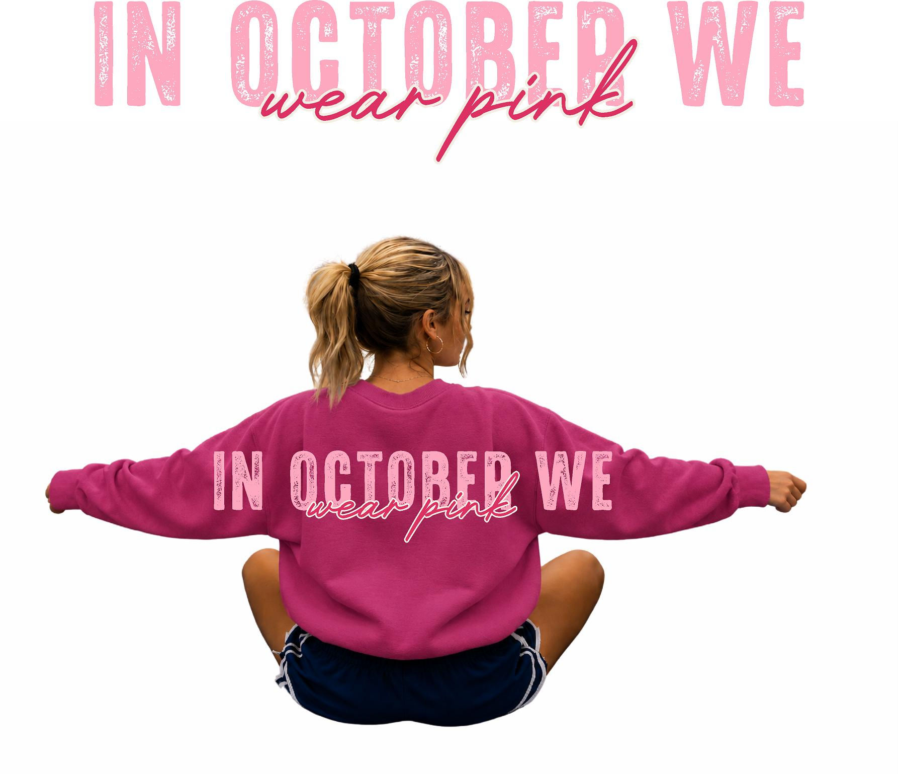 October Pink - Big Back Crewneck