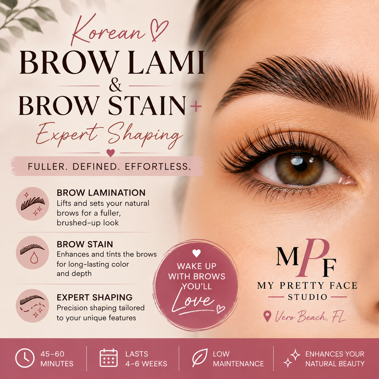 Korean Brow Lami & Brow Stain+ Expert Shaping