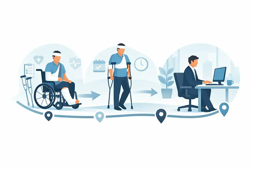 Workplace Injury Recovery Timeline Example