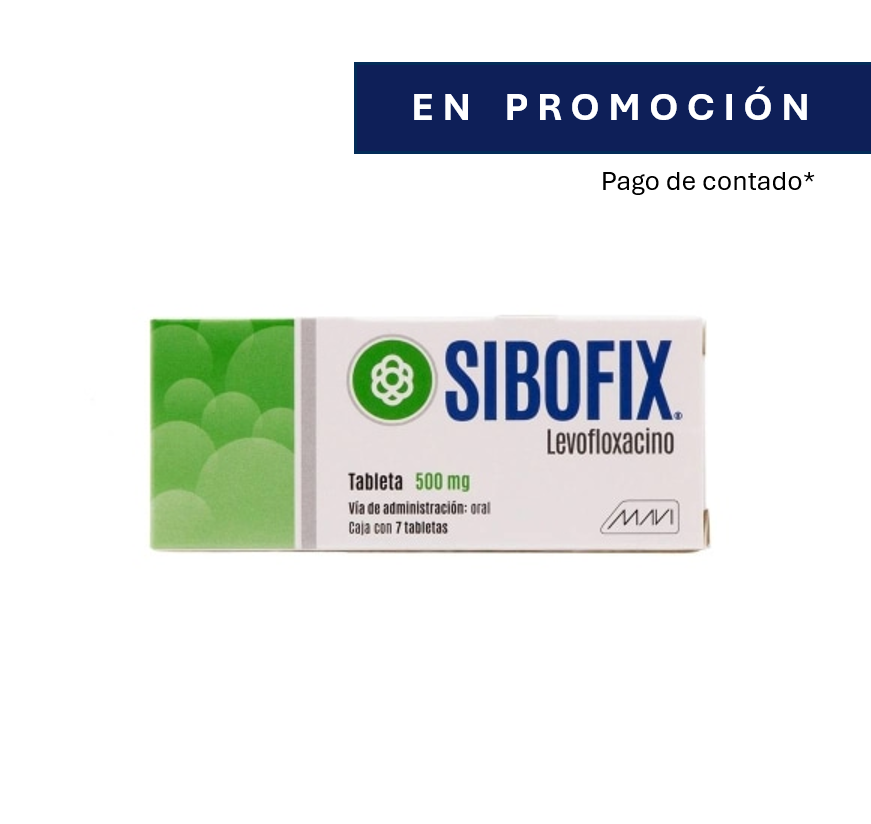 SIBOFIX (Levofloxacino). Tableta 500 mg Caja con 7 tabletas