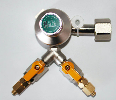 REGULADOR DE PRESSÃO PARA CO2 - CHOPE 2 VIA - PRÉ-CALIBRADA
