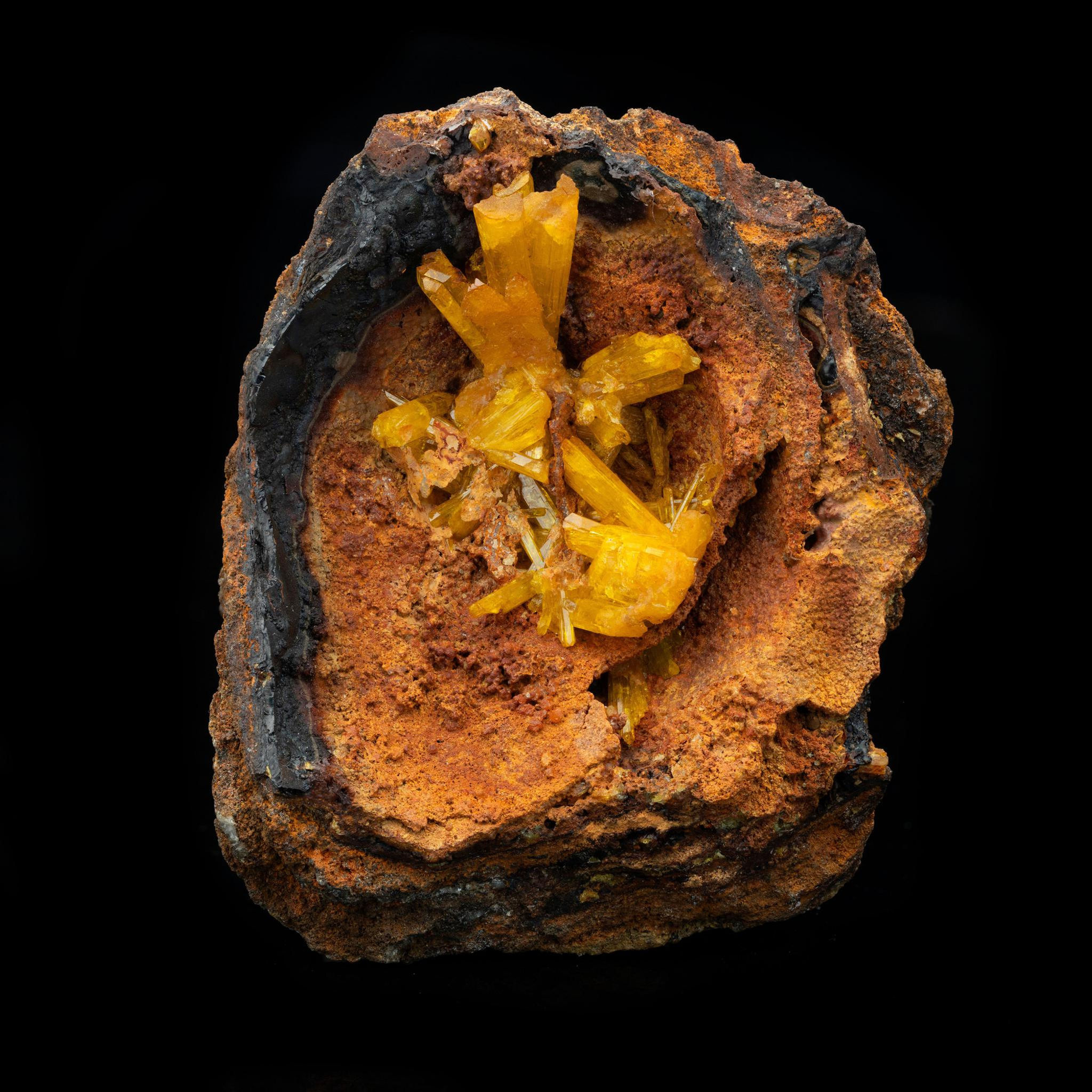 Legrandite on Limonite Matrix