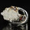 Thumbnail: Apophyllite Crystal, Rhodolite, and Garnet Ring - Size 7