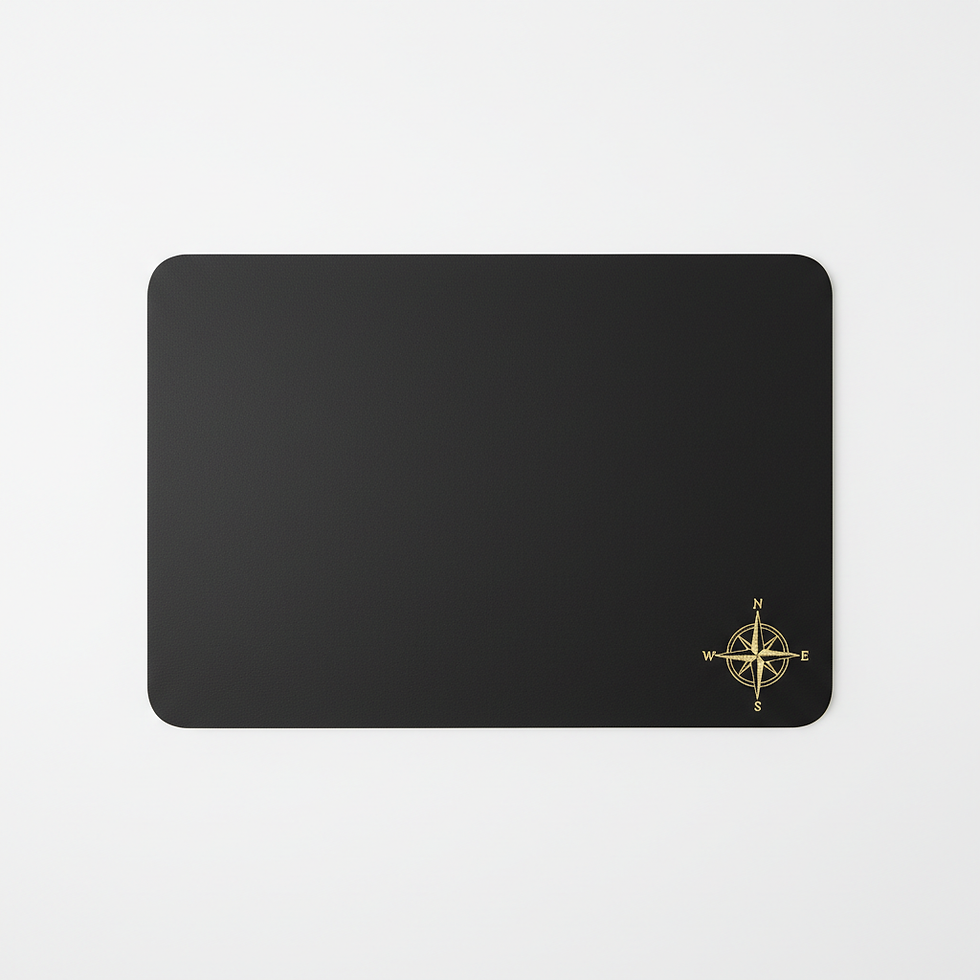 Leatherette Embroidered Pad