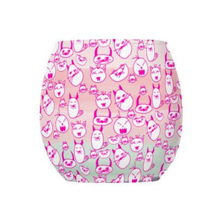 Tealight candle Holder Evil Pussies Fuchsia pink