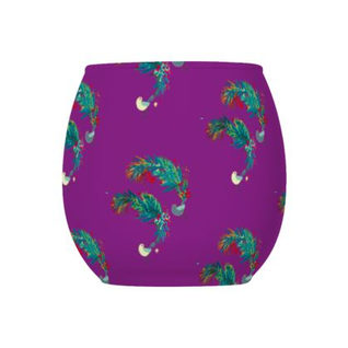 Tealight candle Holder Uccello purple bird