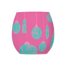 Tealight candle Holder Pink Turquoise Baubles