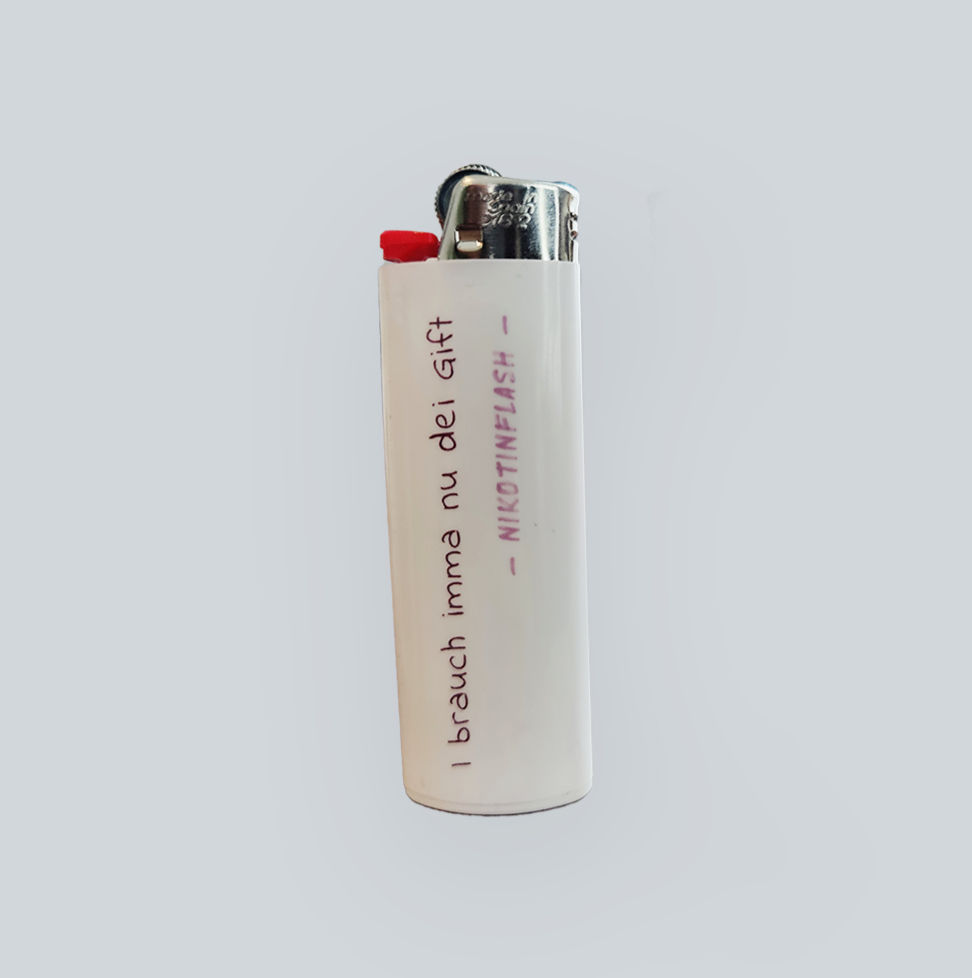 Miniaturbild: "Nikotinflash" BIC Feuerzeug