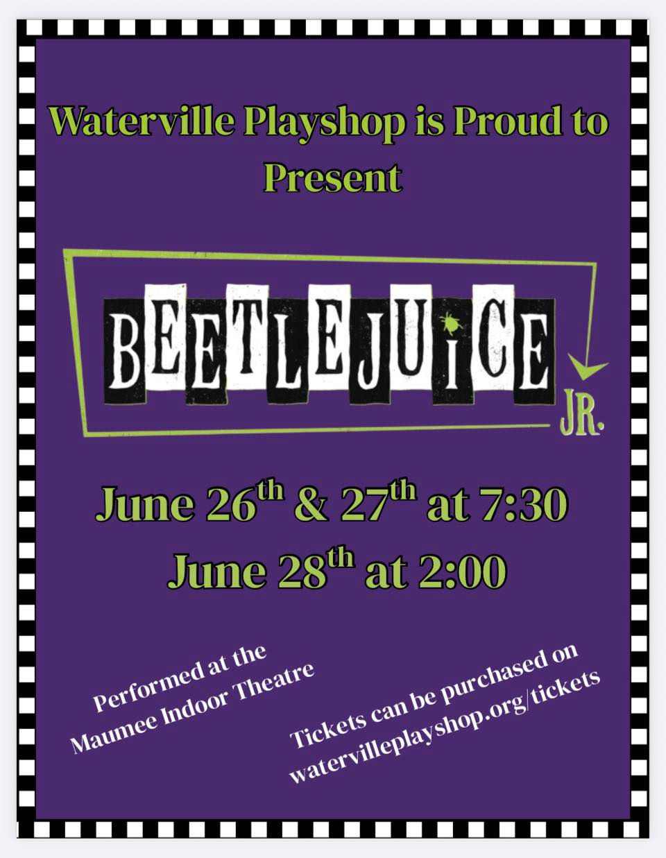 Waterville Playshop Presents: Beetlejuice Jr.