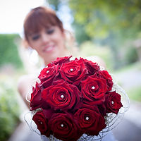 Mariée et son bouquet
