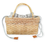 Thumbnail: Kunti Bag- Rattan and Coloured Fabric Lining